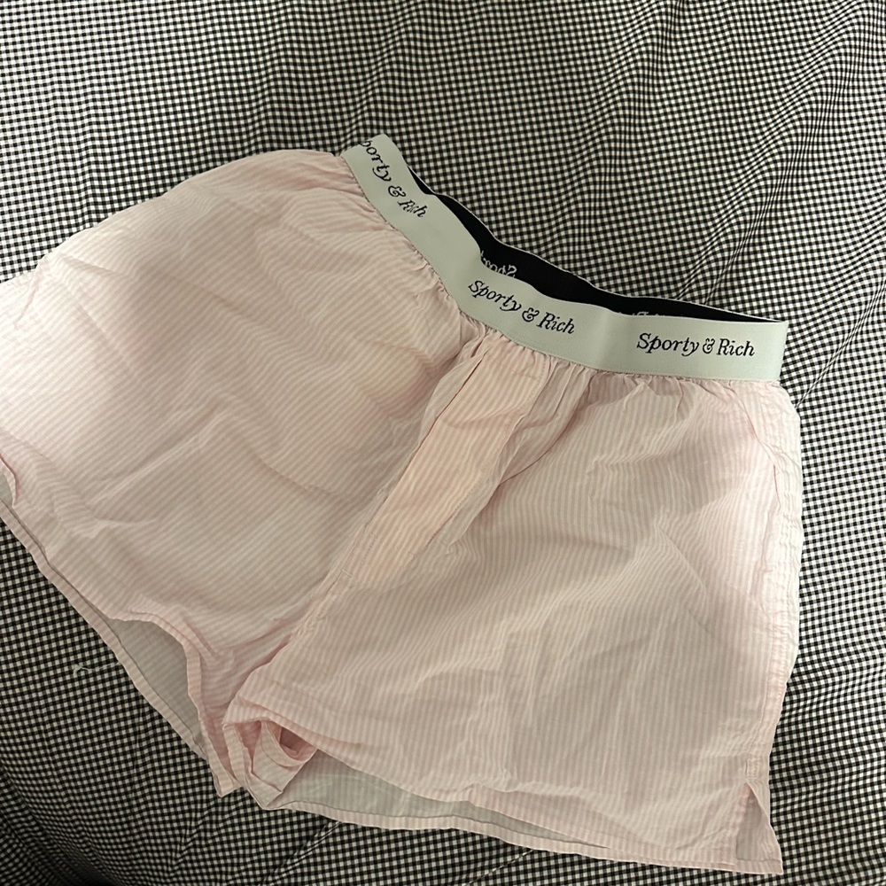 Sporty & Rich Light Pink Lounge/boxer Shorts